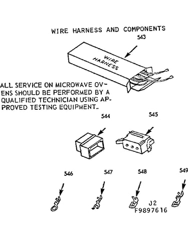 Wire harness and components
