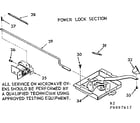 Kenmore 1039897617 power lock section diagram