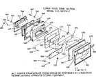 Kenmore 1039897617 lower oven door section diagram