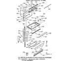 Kenmore 1039897617 upper oven pedestal section diagram