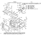 Kenmore 1039897617 microwave oven section diagram