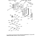 Kenmore 1039897617 control panel section diagram