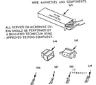 Kenmore 1039897617 wire harness and components diagram