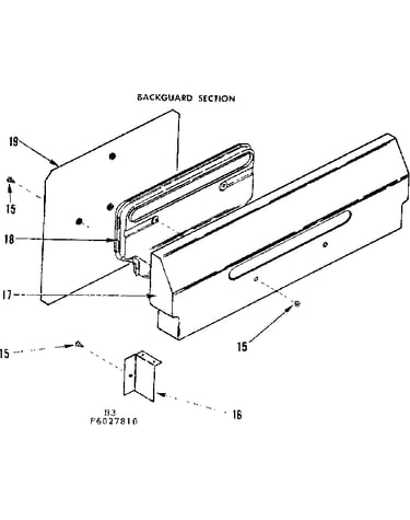 Backguard section