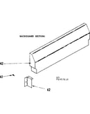 Backguard section