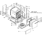 Kenmore 1196467810 body section diagram