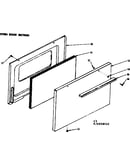 Oven door section