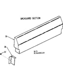 Backguard section