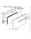 Oven door section