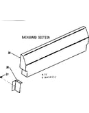 Backguard section