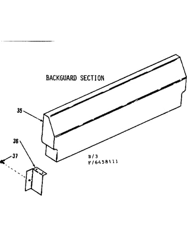 Backguard section