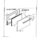 Kenmore 1196468111 oven door section diagram