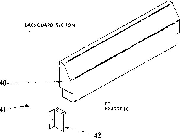 Backguard section