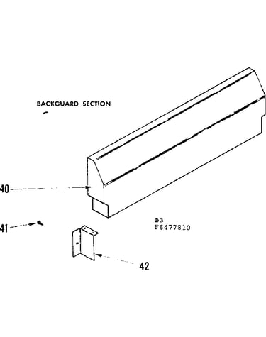 Backguard section