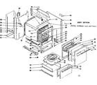 Kenmore 1196487810 body section diagram