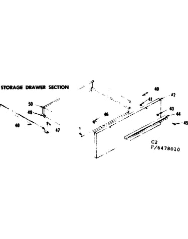 Storage drawer section