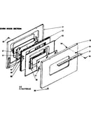 Oven door section