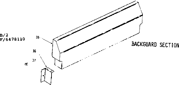 Backguard section