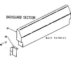 Kenmore 1196488111 backguard section diagram