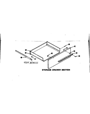 Storage drawer section