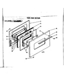 Oven door section