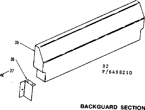 Backguard section