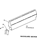 Backguard section