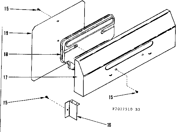 Backguard section