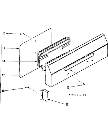 Backguard section