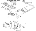 Kenmore 1197027660 top and oven burner section diagram