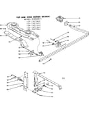 Top and oven burner section