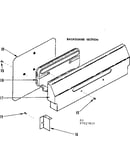 Backguard section
