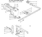 Kenmore 1197027810 top and oven burner section diagram