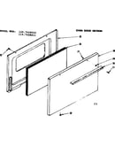 Oven door section