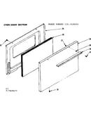Oven door section