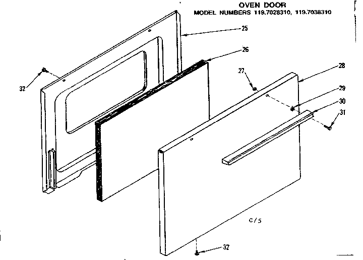 Oven door