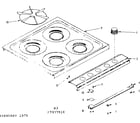 Kenmore 1197037910 main top section diagram