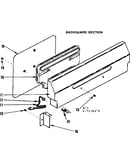 Backguard section