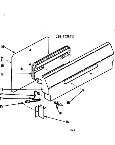 Backguard section