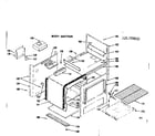 Kenmore 1197038211 body section diagram
