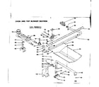 Kenmore 1197038211 oven and top burners section diagram