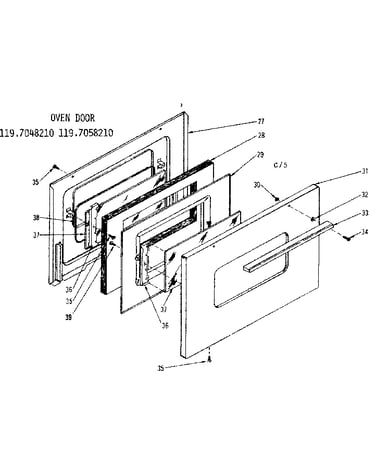 Oven door