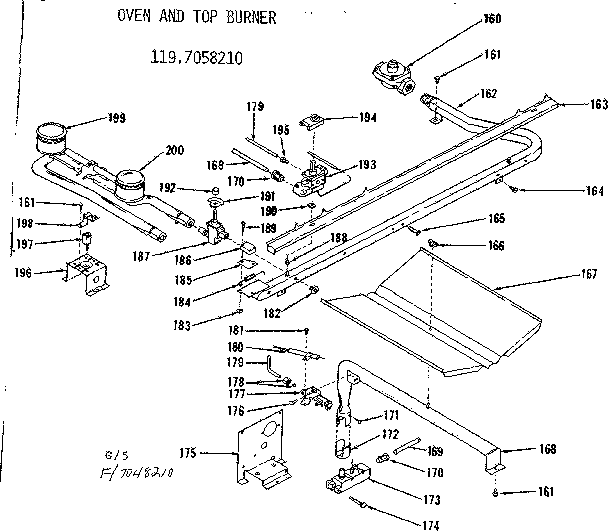 OVEN AND TOP BURNER PARTS