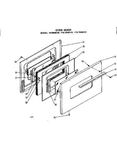 Oven door