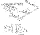 Kenmore 1197077710 top and oven burner section diagram