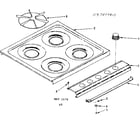 Kenmore 1197077910 main top section diagram