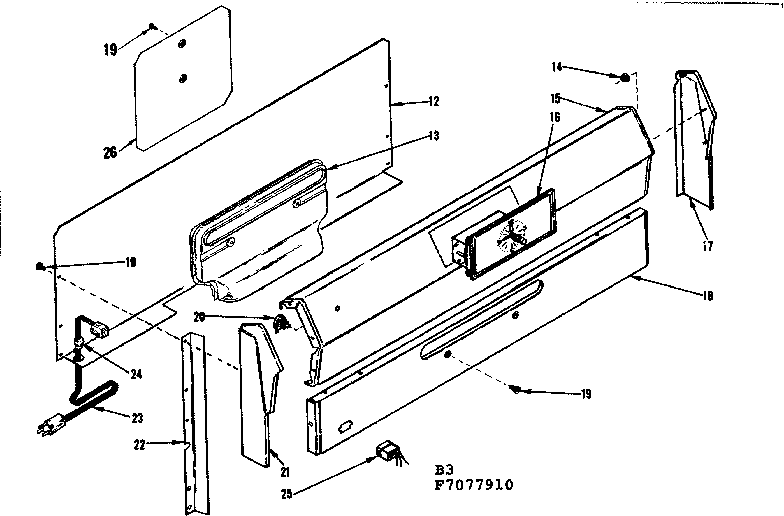 Backguard section