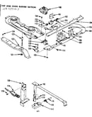 Top and oven burner section