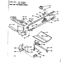 Kenmore 1197078011 oven and top burner section diagram