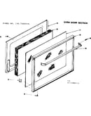 Oven door section